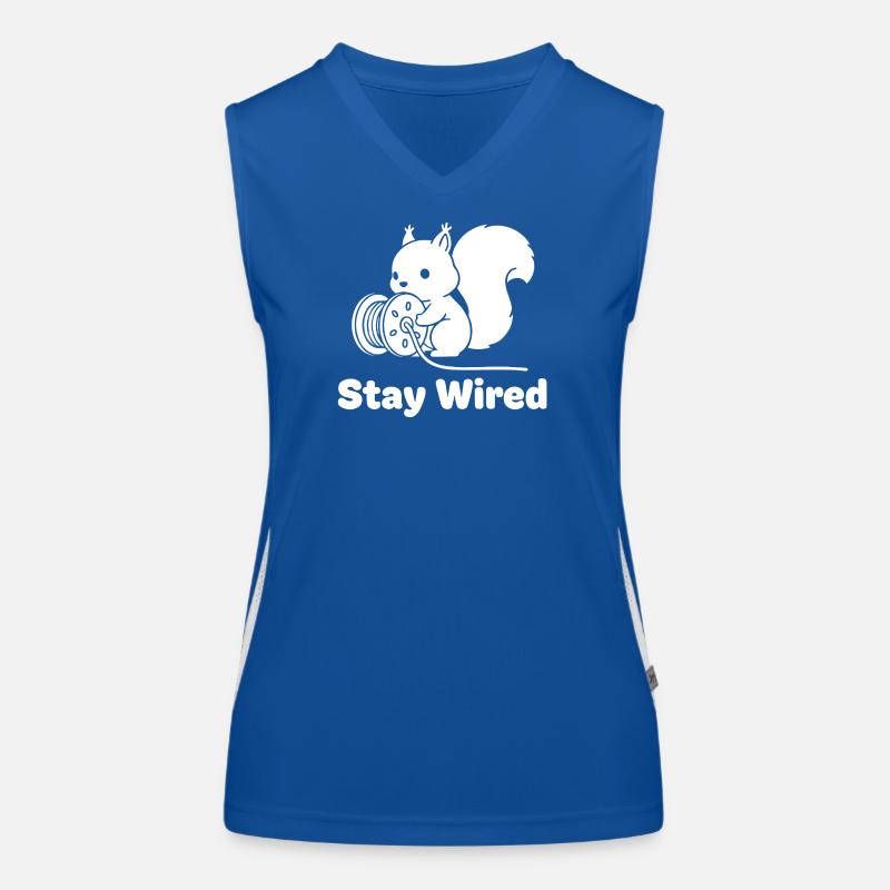 Écureuil Reste Câblé Débardeur respirant contrasté Femme