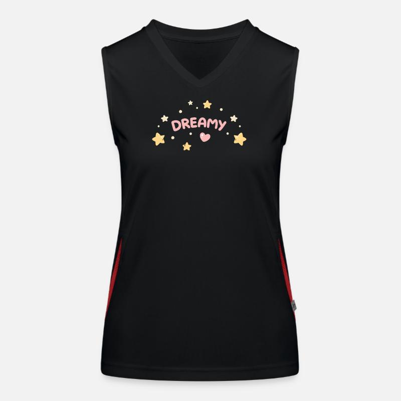 Pastell-Traumsterne-Herz Funktionelles Kontrast-Tank Top für Frauen