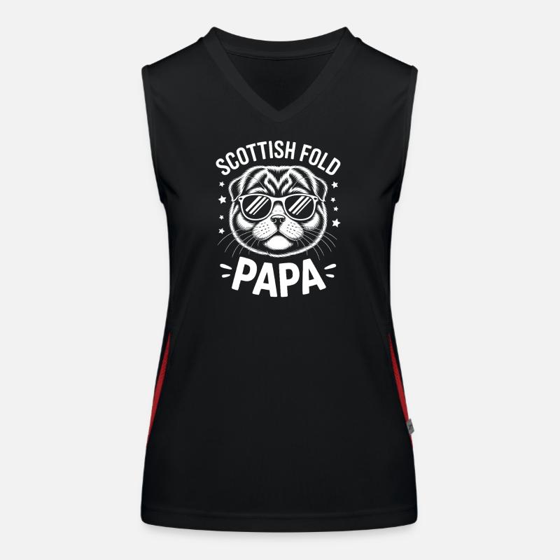 Scottish Folding Cats Scottish Fold Gift Women's Functional Contrast Tank Top