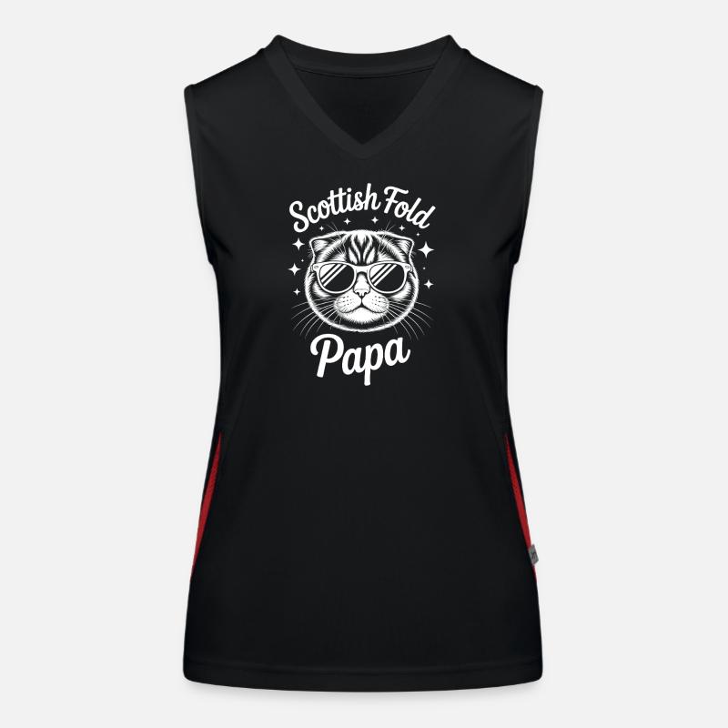 Scottish Folding Cats Scottish Fold Gift Women's Functional Contrast Tank Top