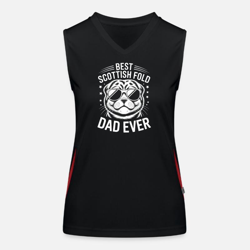 Scottish Folding Cats Scottish Fold Gift Women's Functional Contrast Tank Top