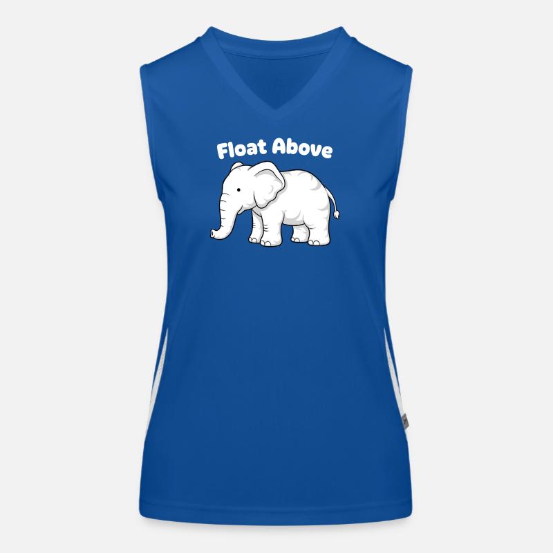 Float Above Elephant Women's Functional Contrast Tank Top