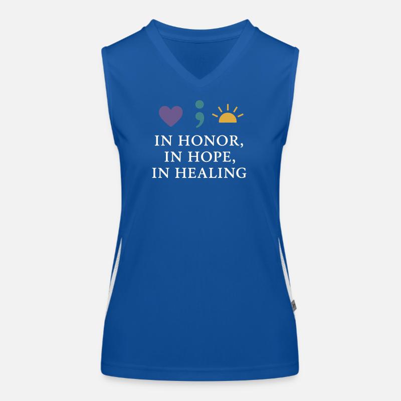 Suicide Loss Remembrance Walk Suicide Women's Functional Contrast Tank Top