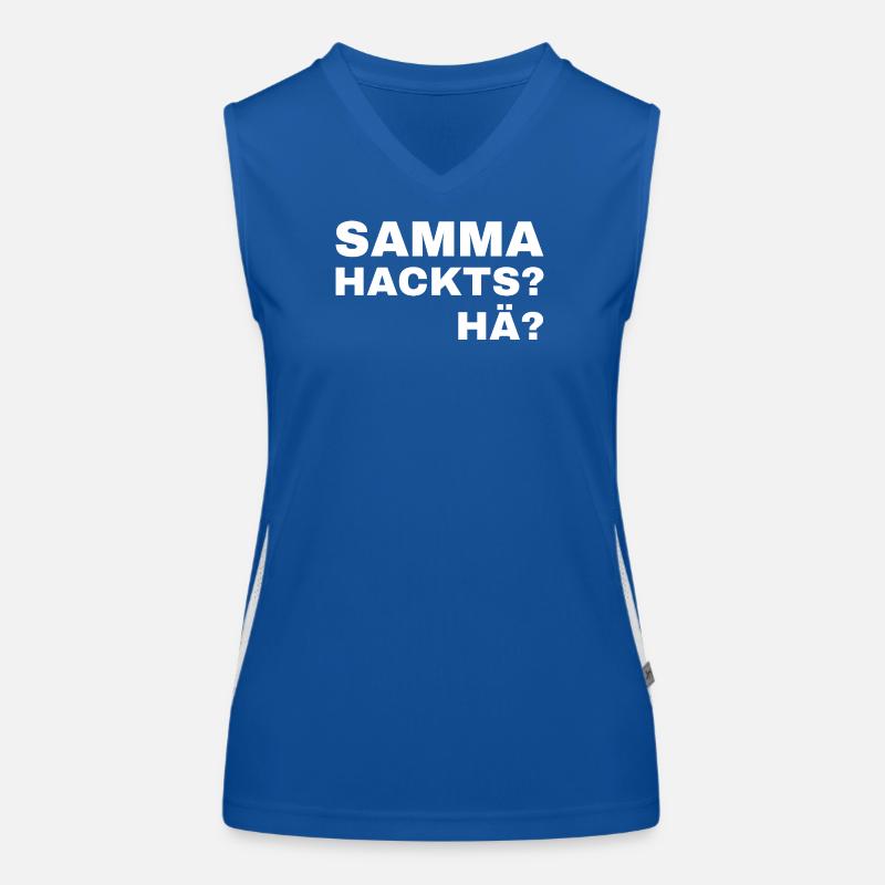 samma hacks hä Débardeur respirant contrasté Femme