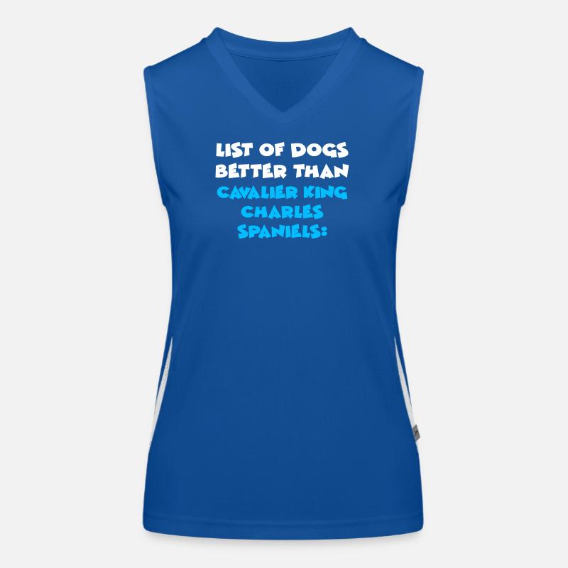 Cavalier King Charles Spaniel Funktionelles Kontrast-Tank Top für Frauen