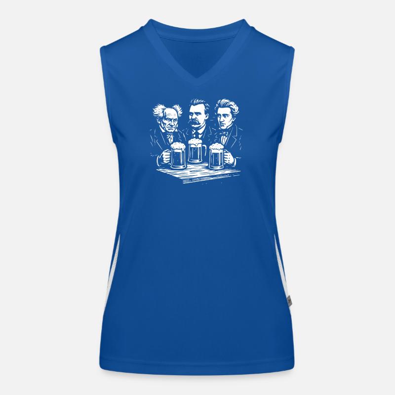 German philosophers pub  Women's Functional Contrast Tank Top