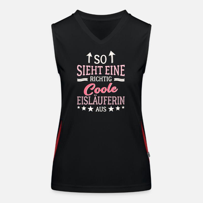 So sieht eine richtig coole Eisläuferin aus Women's Functional Contrast Tank Top