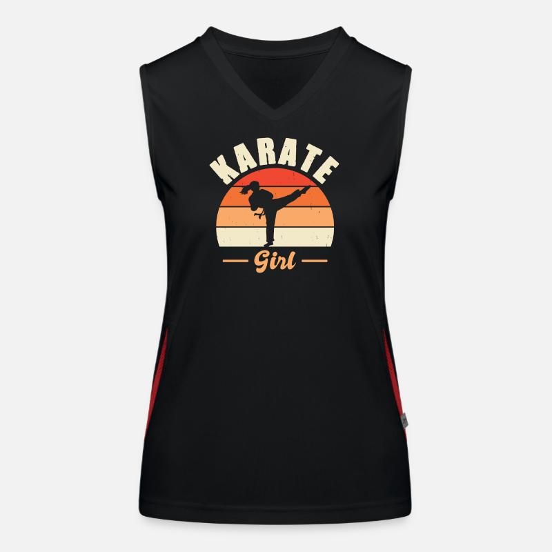 Karate Training Geschenke Karatetraining Funktionelles Kontrast-Tank Top für Frauen