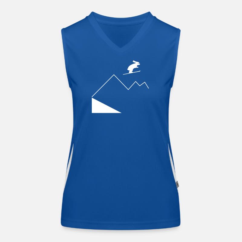 Hasenberg-Springen Funktionelles Kontrast-Tank Top für Frauen