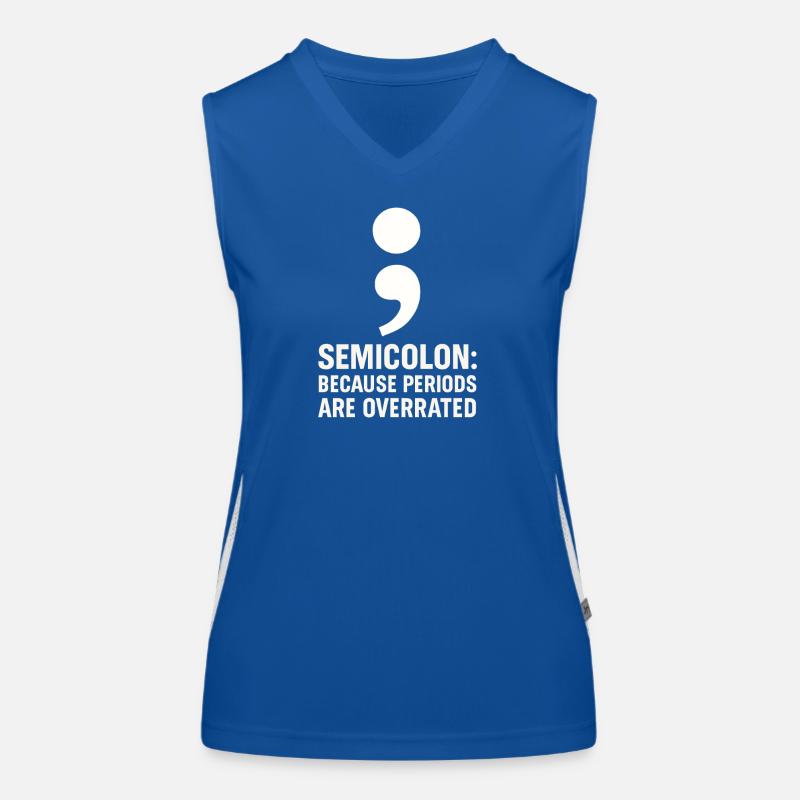 Grammatik Oxford Comma Language Rules Funktionelles Kontrast-Tank Top für Frauen