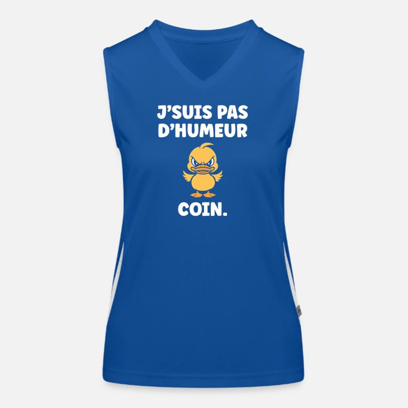 Grumpy Duck MÜNZ Funktionelles Kontrast-Tank Top für Frauen