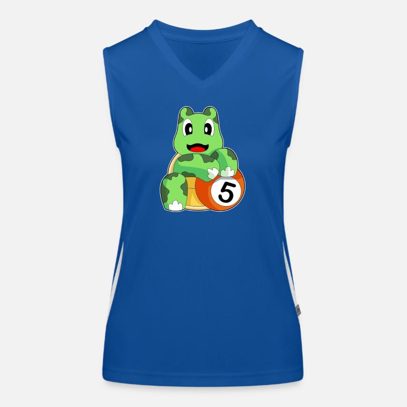 Jeu de billard de billard Tortue Débardeur respirant contrasté Femme