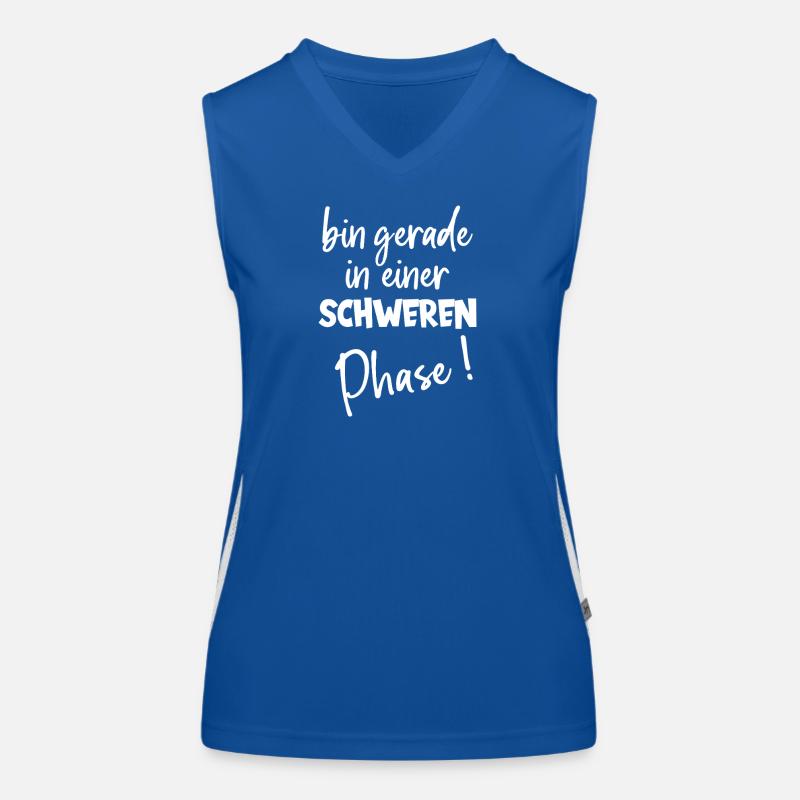 Je suis juste dans une période difficile avec le poids de l’humour Débardeur respirant contrasté Femme