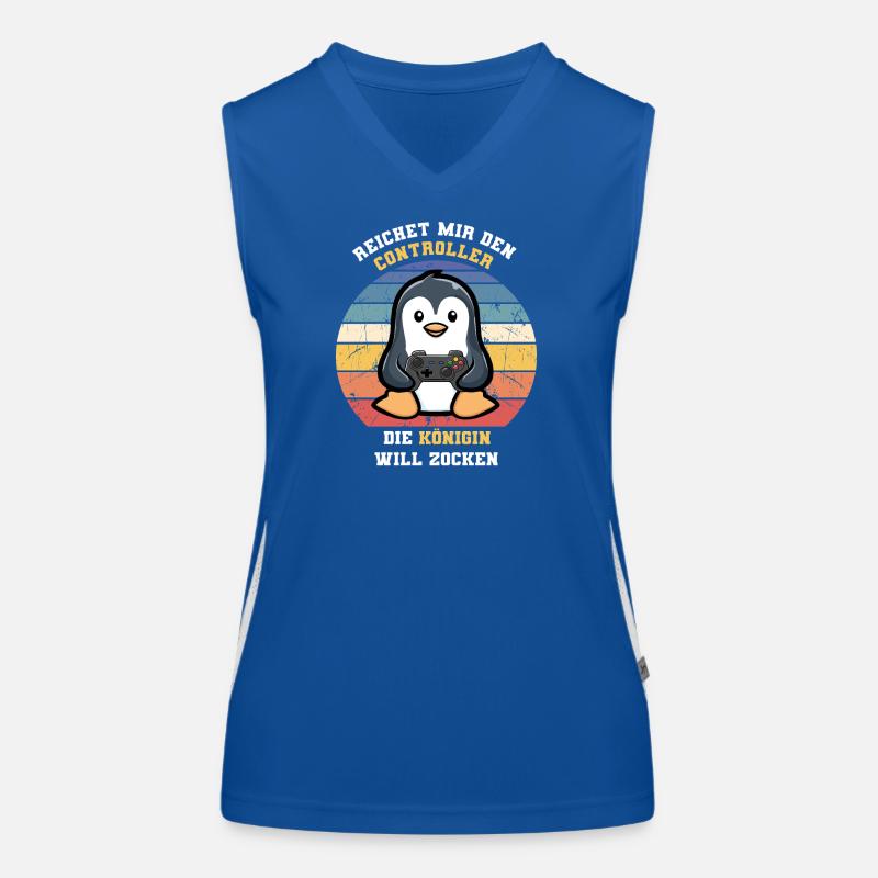 Hand me the controller, let's play Queen Women's Functional Contrast Tank Top