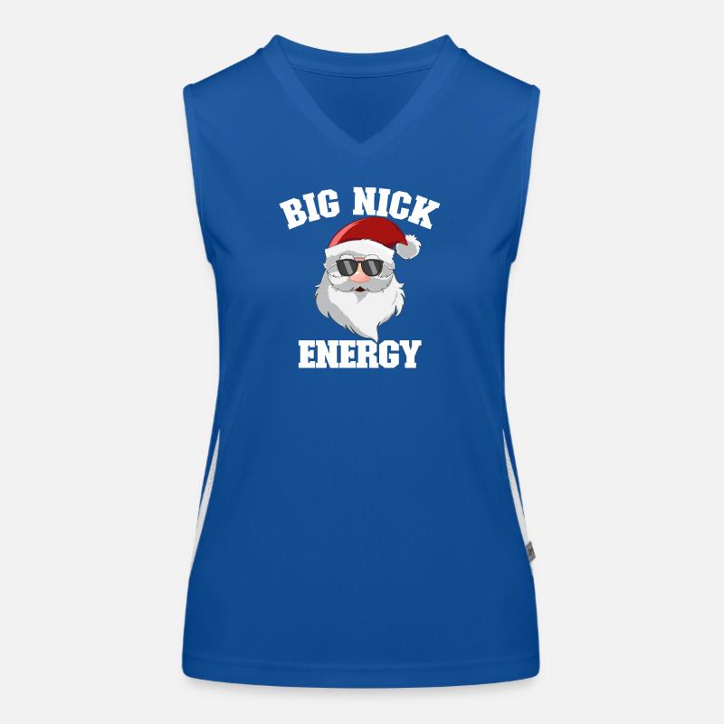 Père Noël, Joyeux Noël, Big Nick-E Débardeur respirant contrasté Femme