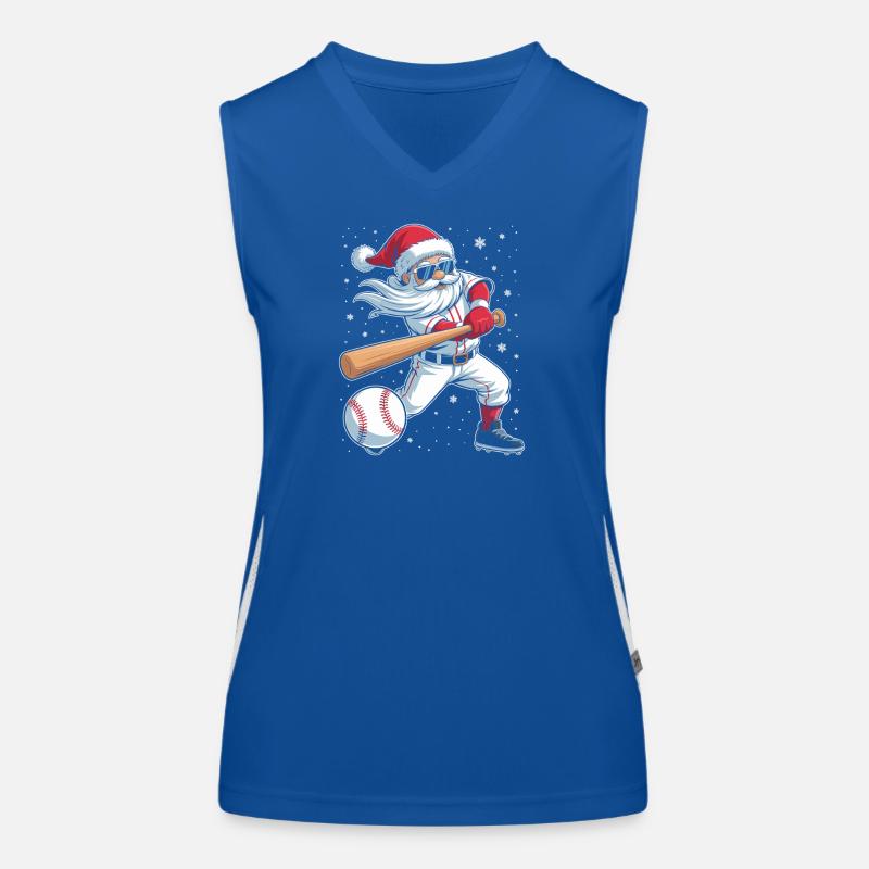 Étoile de baseball du Père Noël Débardeur respirant contrasté Femme