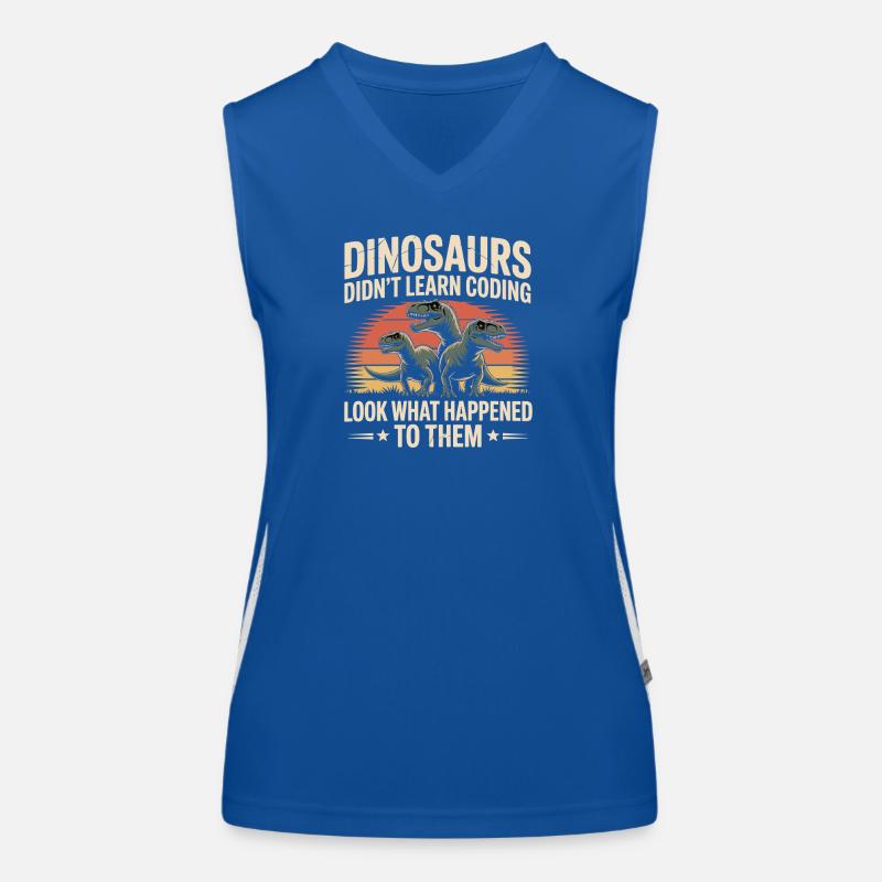 Funny Software Developer Copy Humor Women's Functional Contrast Tank Top