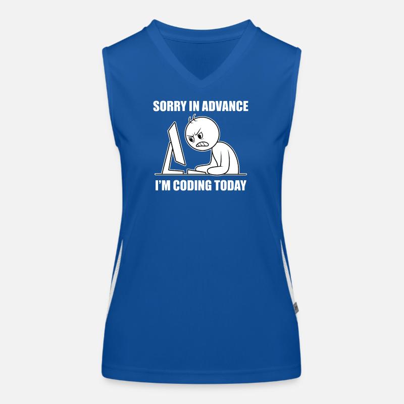 Proud software developer for programming students Women's Functional Contrast Tank Top