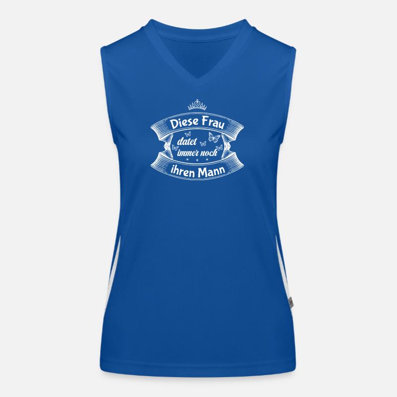 Die romantischen Phrasen einer Ehefrau Funktionelles Kontrast-Tank Top für Frauen