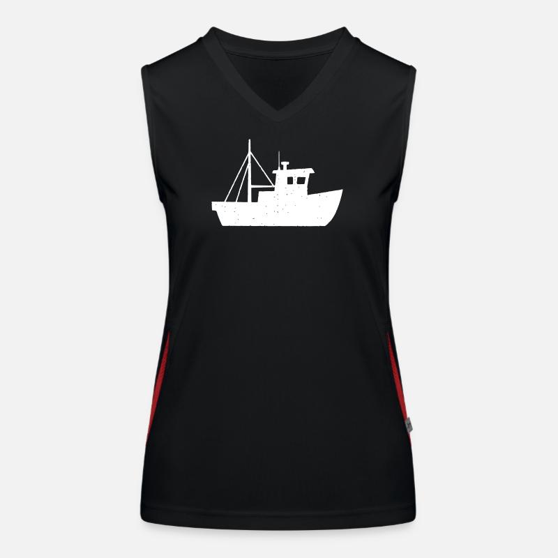 Petit cutter de pêche Kid Vector Débardeur respirant contrasté Femme