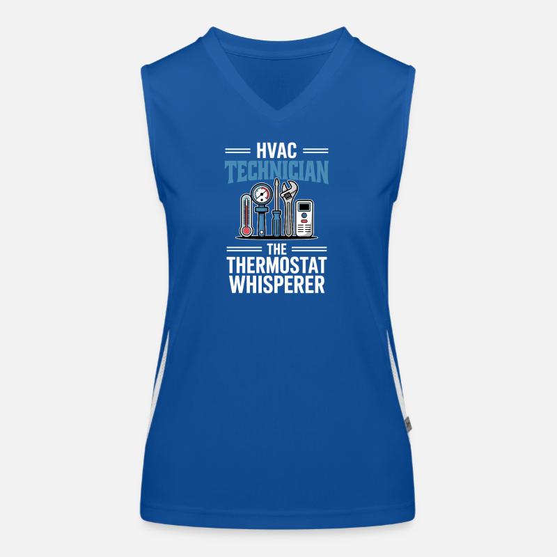Thermostat Flüsterer HVAC Techniker Geschenk Funktionelles Kontrast-Tank Top für Frauen