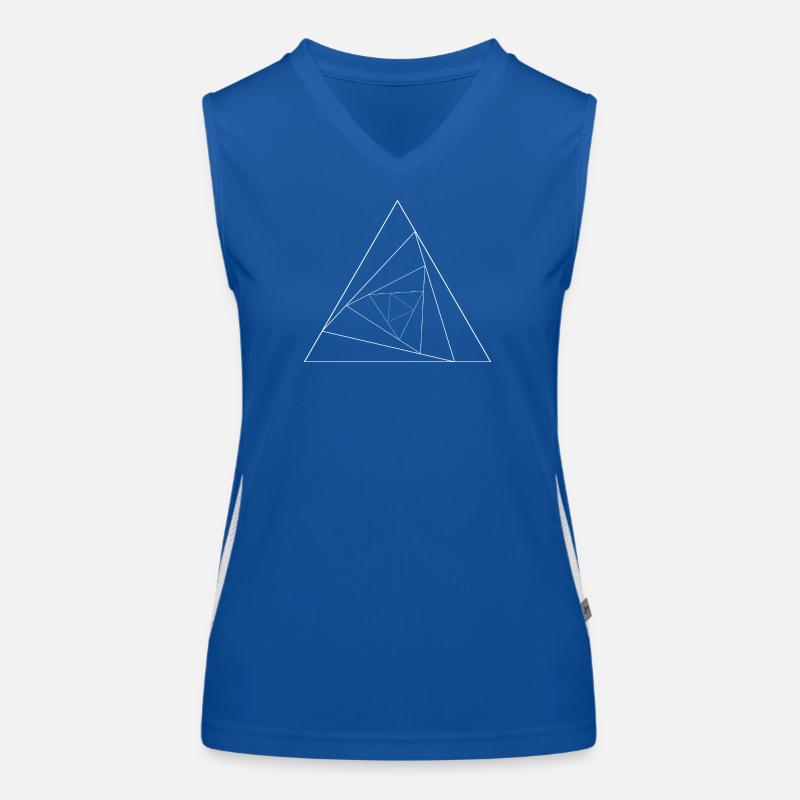 Triangular triangle Women's Functional Contrast Tank Top