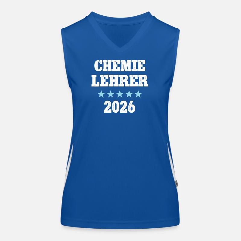 Professeur de chimie 2026 Professeur de chimie Professeur de chimie Professeur de chimie Débardeur respirant contrasté Femme