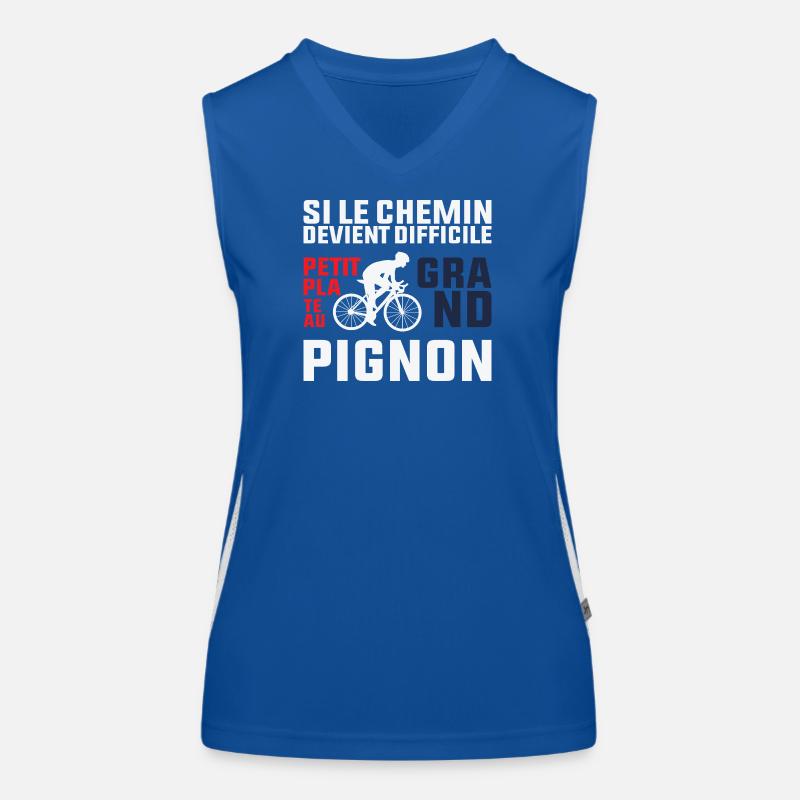 If the Path Gets Tough - Cyclist Gift Women's Functional Contrast Tank Top