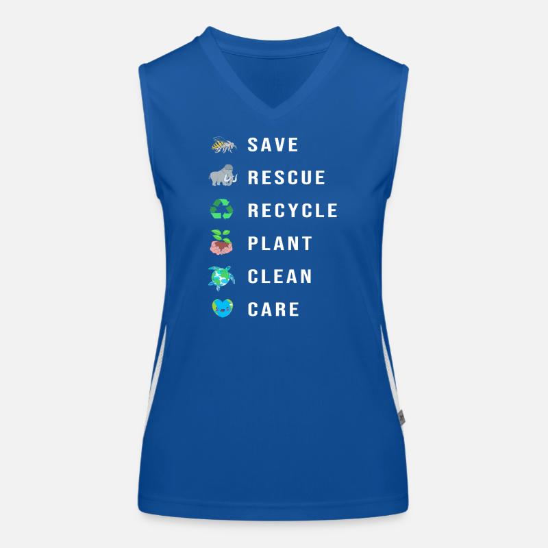 Climate change Environment Environmental protection Women's Functional Contrast Tank Top