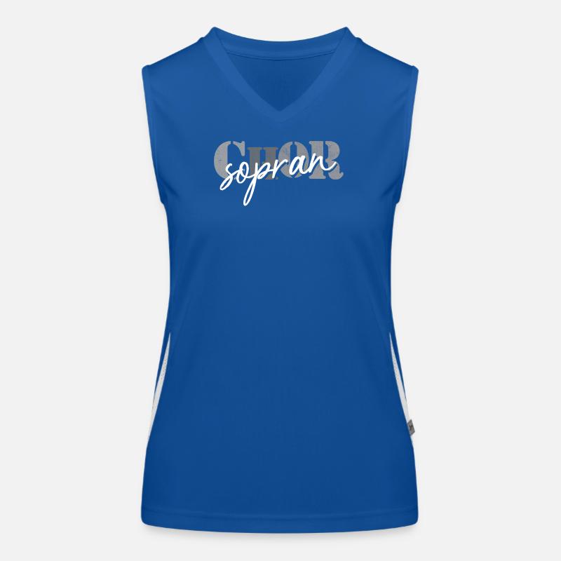 Chor Sopran Funktionelles Kontrast-Tank Top für Frauen
