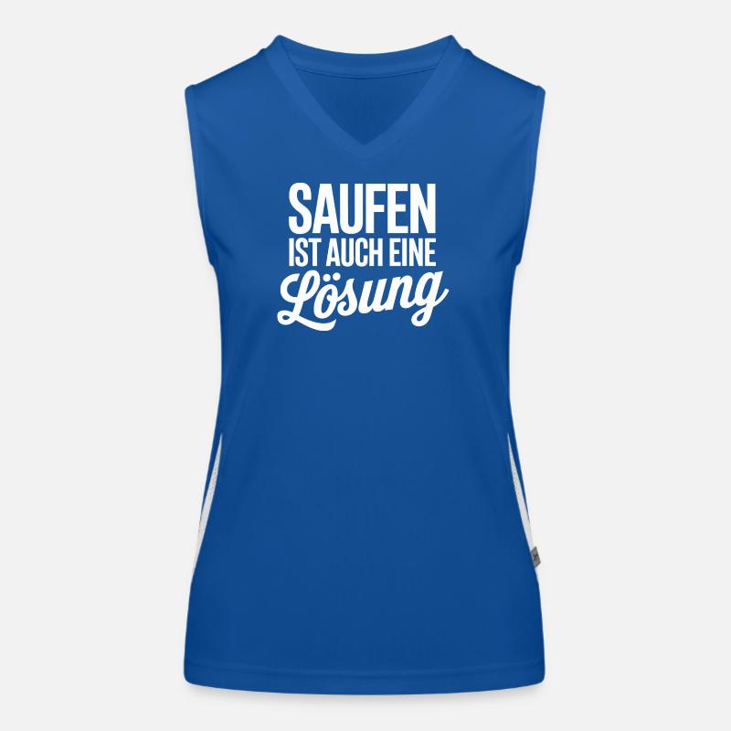 Drinking is also a solution Women's Functional Contrast Tank Top