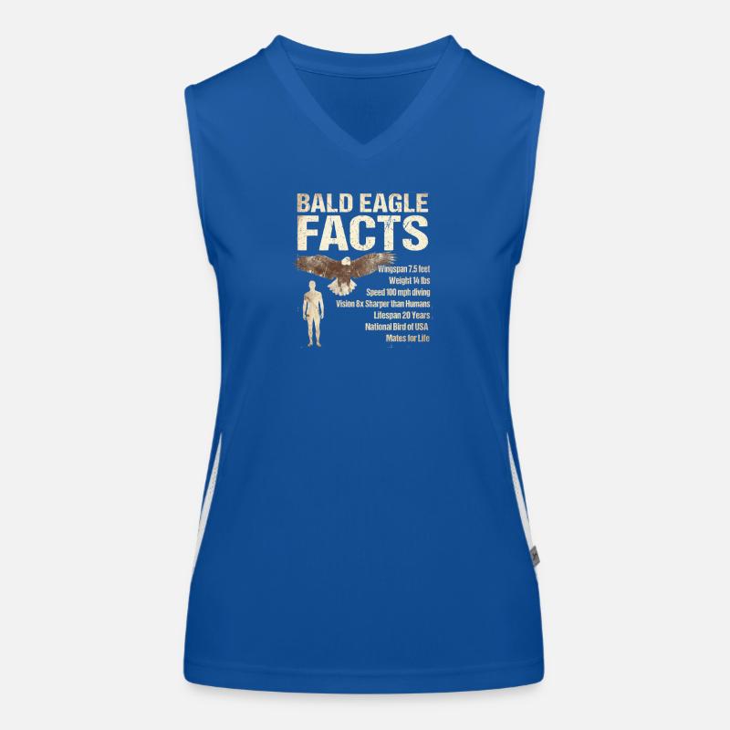 Bald Eagle Facts Bald Eagle Info Women's Functional Contrast Tank Top