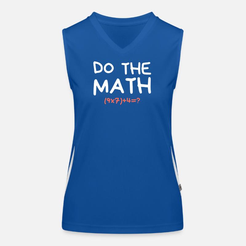 Do The Math 67 Meme Funny Teacher Six Seven Funktionelles Kontrast-Tank Top für Frauen