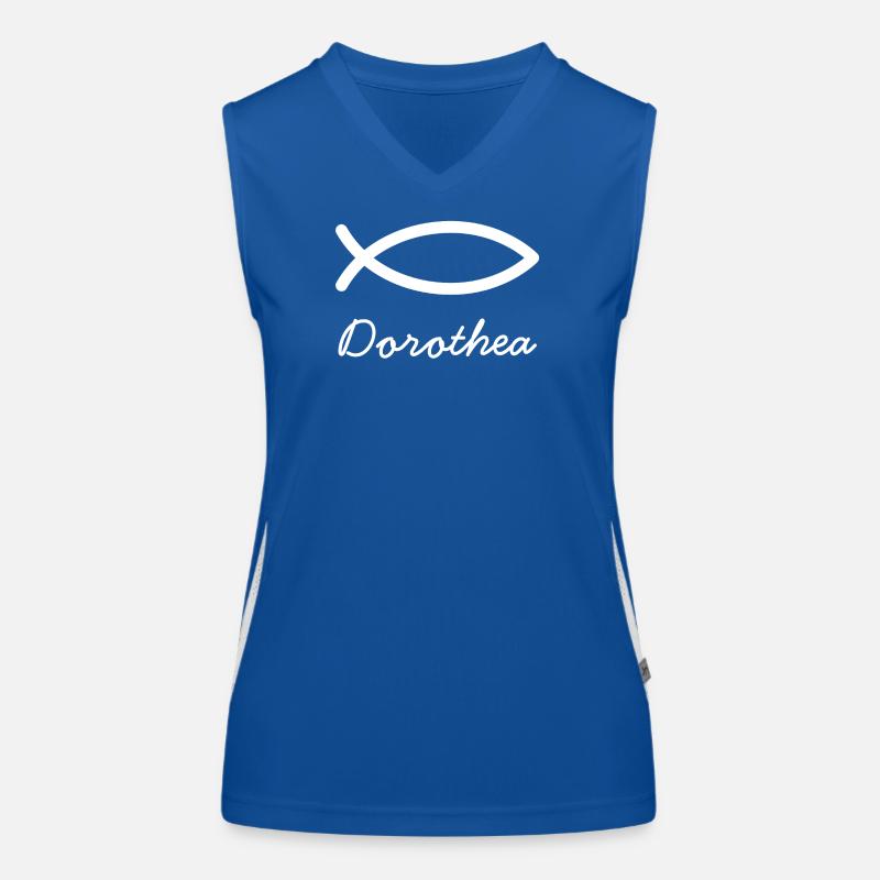 Dorothea Christian name with D maiden name baptism Women's Functional Contrast Tank Top