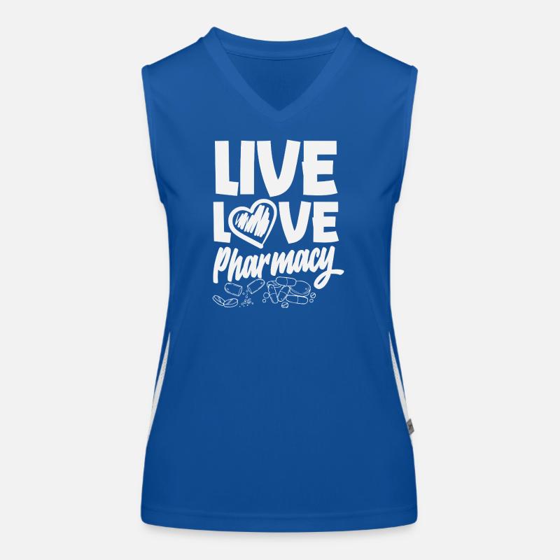 Pharmacist Pharmaceutical Technical Women's Functional Contrast Tank Top