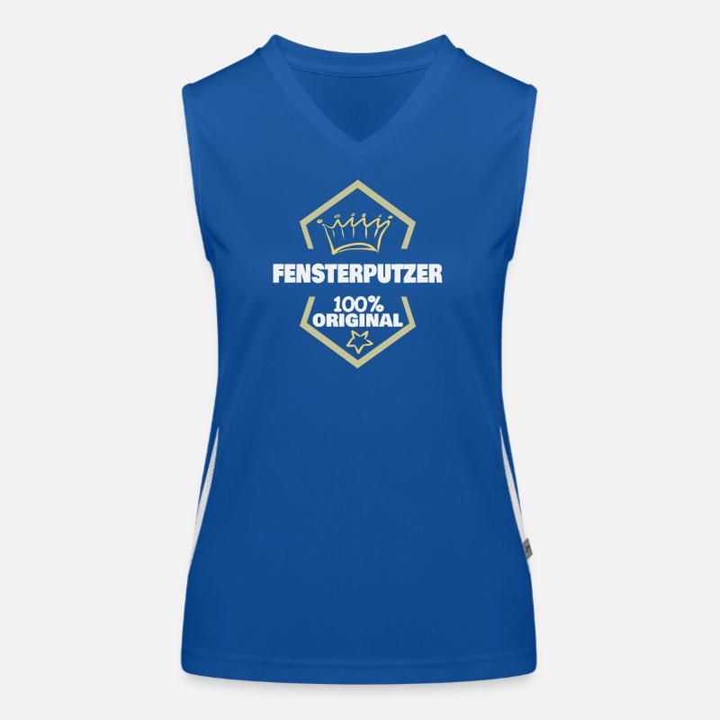 Window cleaner as work Women's Functional Contrast Tank Top