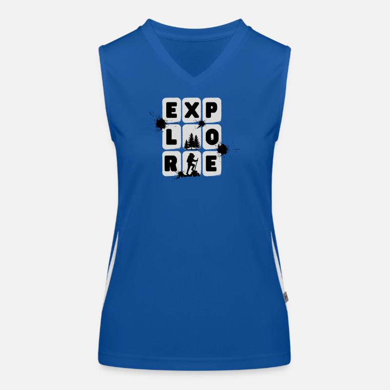 EXPLORE – Minimal Design Women's Functional Contrast Tank Top