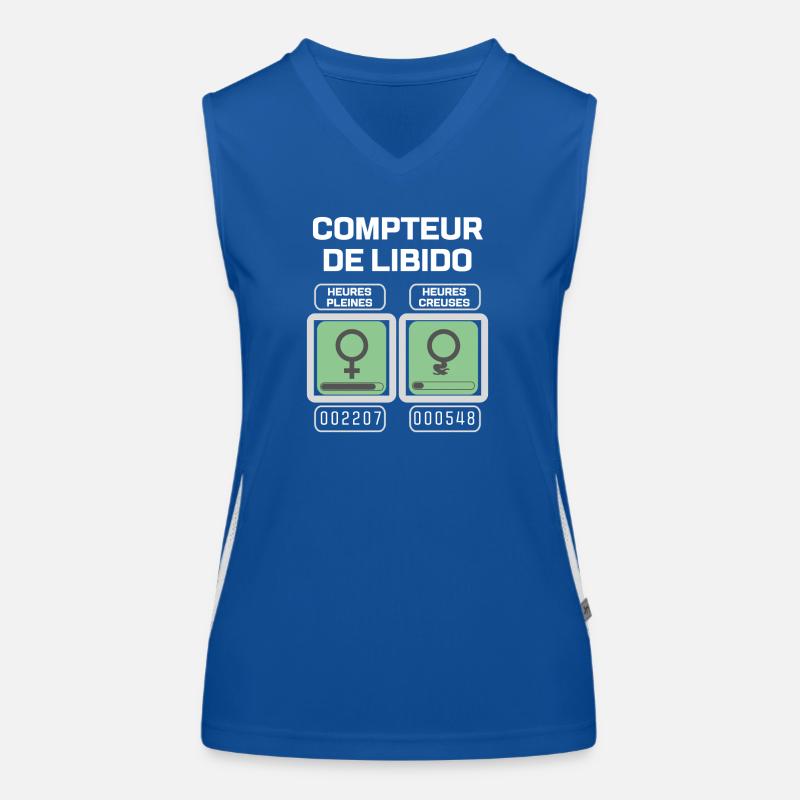 Weiblicher Libido-Meter Funktionelles Kontrast-Tank Top für Frauen