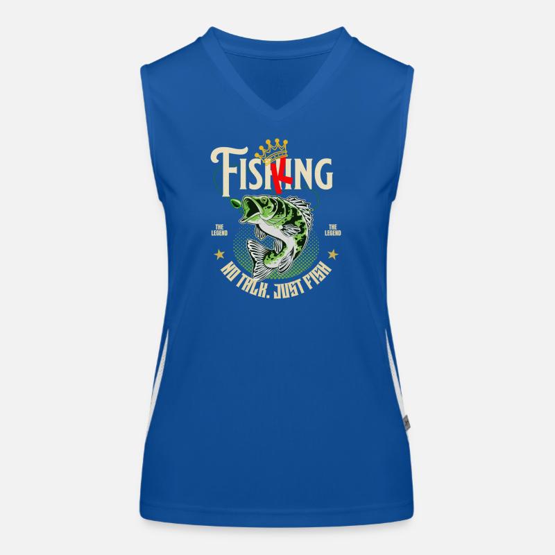 Conception du Fish King Angler Débardeur respirant contrasté Femme