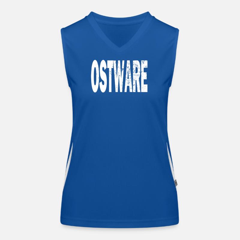 T-shirt à capuche Ostalgie Ostware Ostalgie Fun Fun Débardeur respirant contrasté Femme