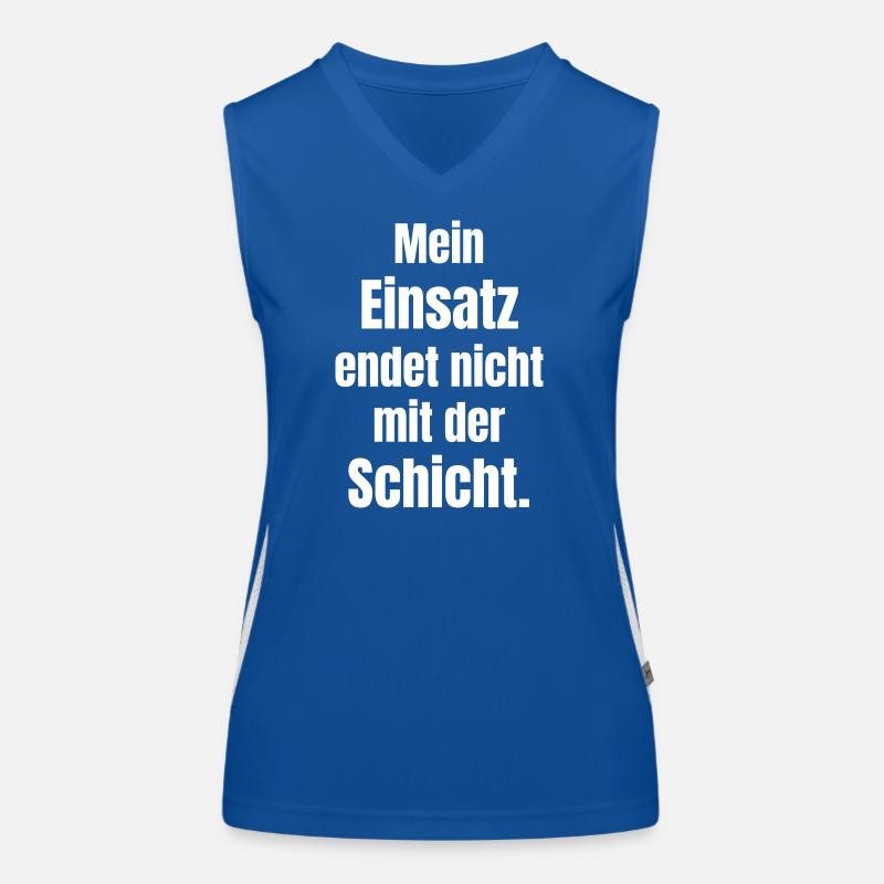 Deployment never ends with the shift Women's Functional Contrast Tank Top