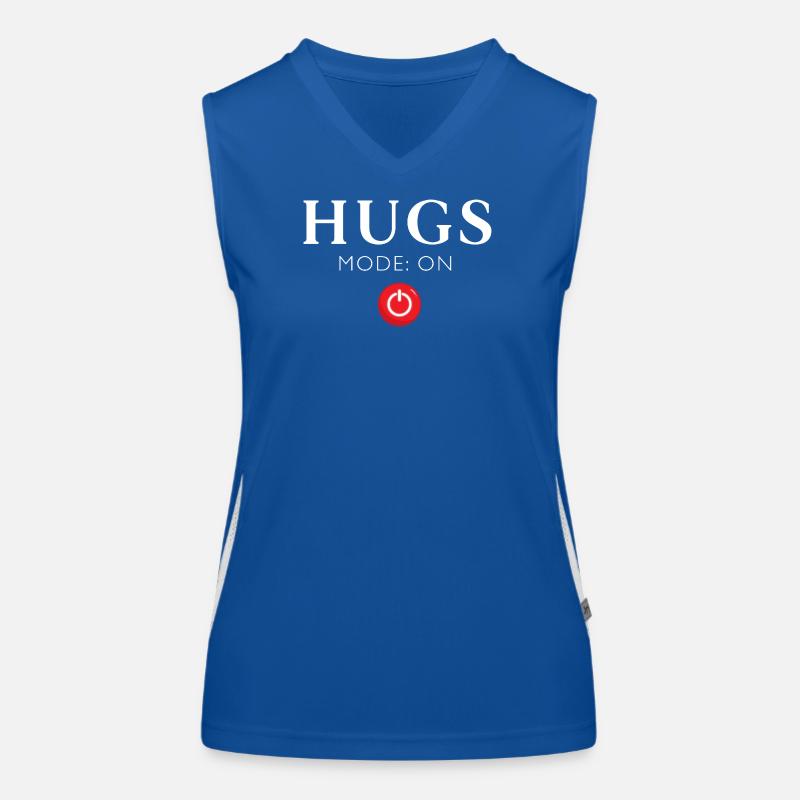 HUGS Modo sur le bouton rouge Débardeur respirant contrasté Femme