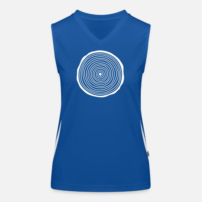 Baumscheibe  Funktionelles Kontrast-Tank Top für Frauen
