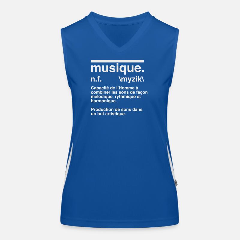 Musikdefinitions-Wörterbuchstil Funktionelles Kontrast-Tank Top für Frauen