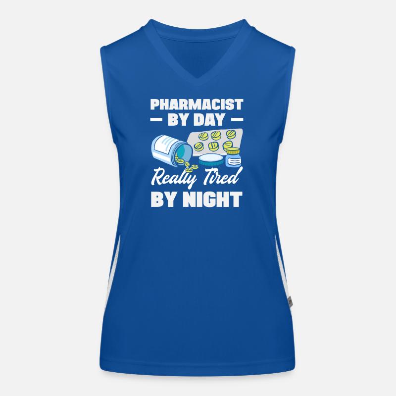 Pharmacien Technicien Pharmaceutique Débardeur respirant contrasté Femme