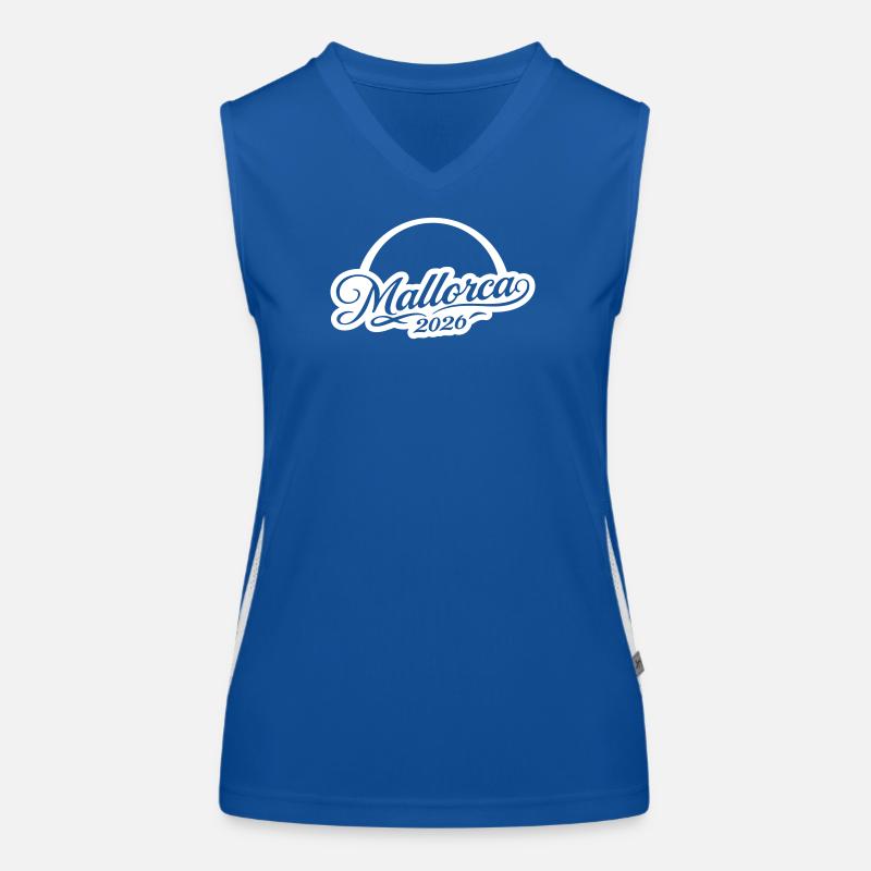 Mallorca 2026 Sonne Funktionelles Kontrast-Tank Top für Frauen