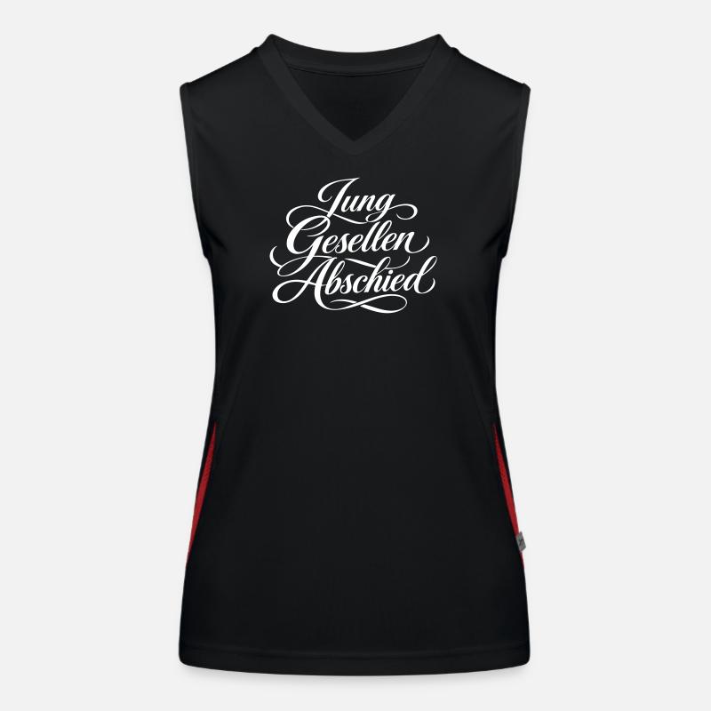 Junggesellen Abschied Funktionelles Kontrast-Tank Top für Frauen