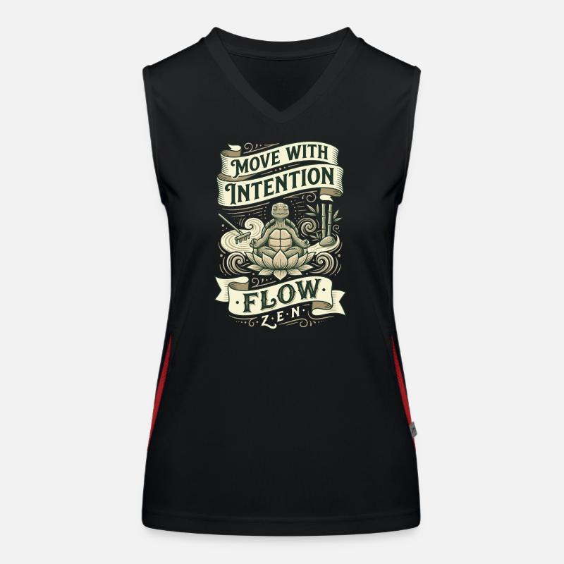 Movement with Intention: Zen Flow Women's Functional Contrast Tank Top