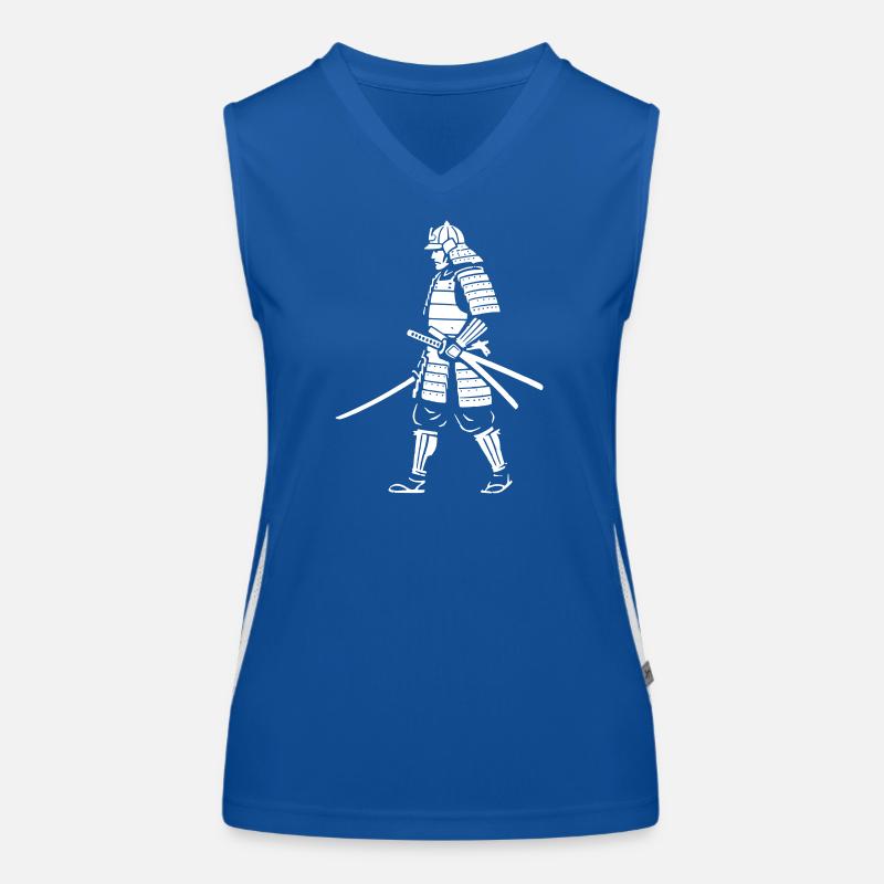 Vector d’armure ambulante de guerrier samouraï Débardeur respirant contrasté Femme