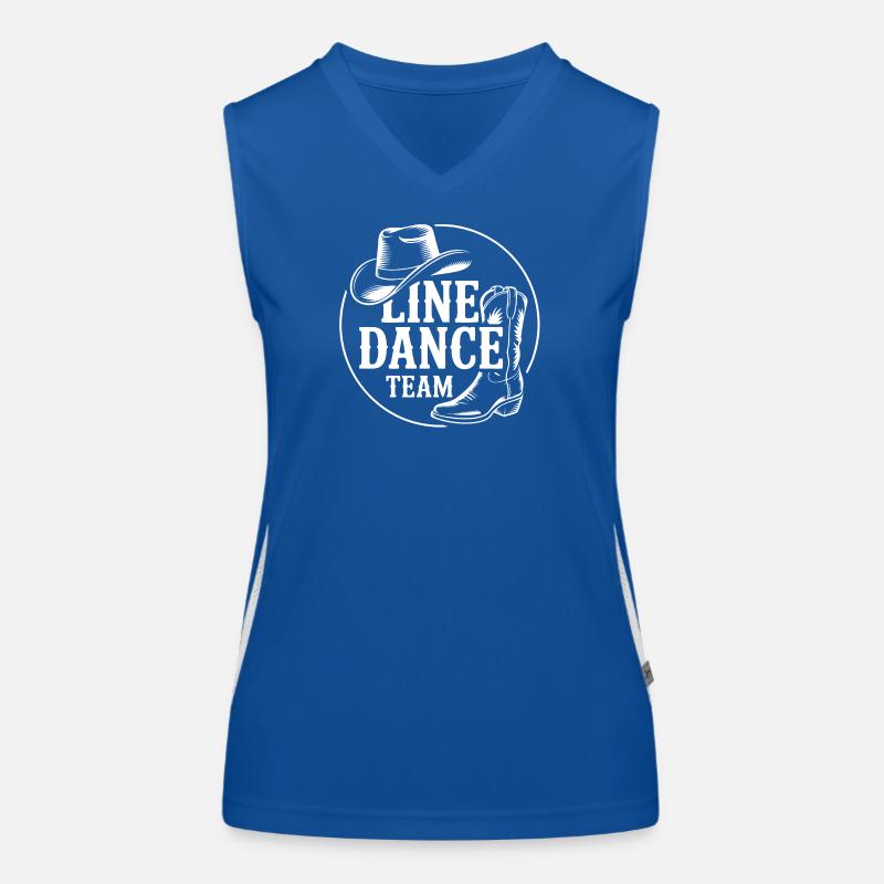 Line Dance Western Team Funktionelles Kontrast-Tank Top für Frauen